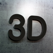 3D Buchstaben Acrylglas farbig