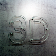 3D buchstaben acrylglas transparent